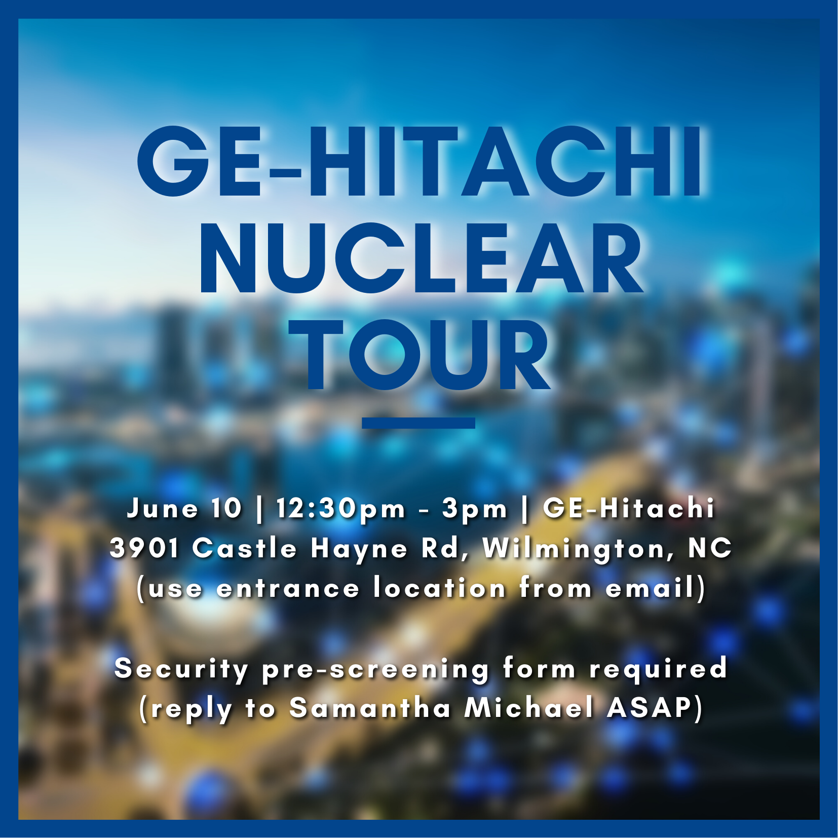 GE-H Tour Flyer